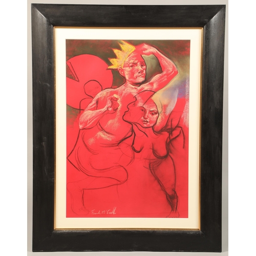 375 - Frank McFadden (Born 1972) ARR , framed pastel on paper, figurative study, signed, 57cm x 41cm