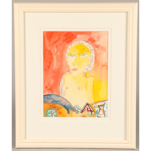 403 - John Bellany CBE RA HRSA (Scottish 1942-2013) ARR,framed mixed media, signed top right 