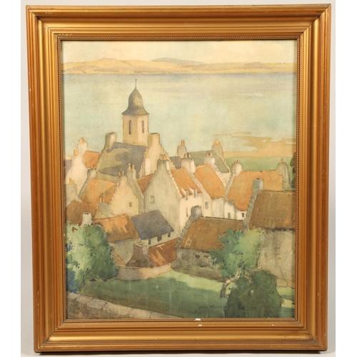 507 - James Wright R.S.W (Scottish 1885-1947), gilt framed watercolour, signed, 