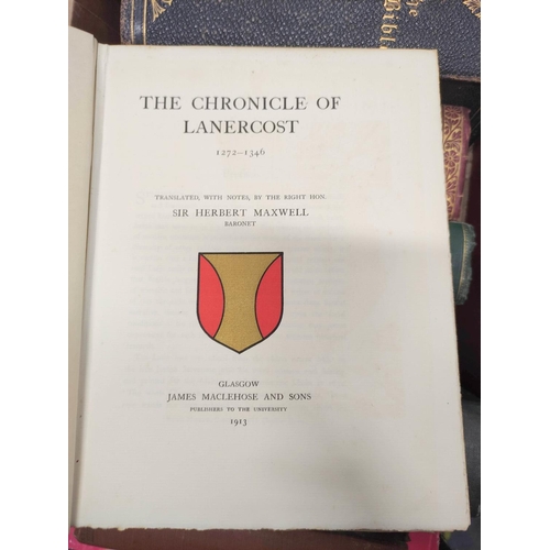 128 - MAXWELL SIR HERBERT.  The Chronicle of Lanercost. Two ltd. ed. copies nos. 28/100 & 37/100. Illu... 