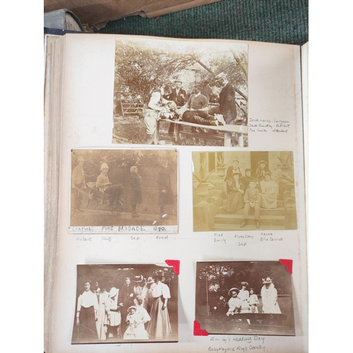 153 - Lee Family.  Four photograph, scrap & cuttings albums, 1870's-1950's incl. local & equestria... 