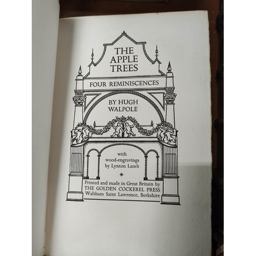 183 - WALPOLE HUGH.  The Apple Trees, Four Reminiscences. Ltd. ed. 261/500. Wood engs. by Lynton Lamb. Ori... 