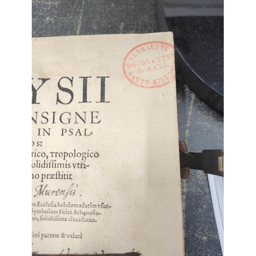 46 - DIONYSIUS THE CARTHUSIAN.  Opus Commentariorum in Psalmos Omnes Davidicos. Eng. title vignette, wood... 