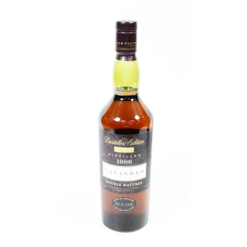 1118 - TALISKER 1986 The Distillers Edition single malt Scotch whisky, double matured special release TD-S:... 