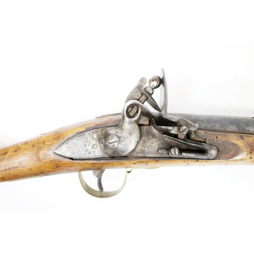 1510 - 19th century Brown Bess type musket, the plate stamped 'Tower' and with crown mark, barrel length 94... 