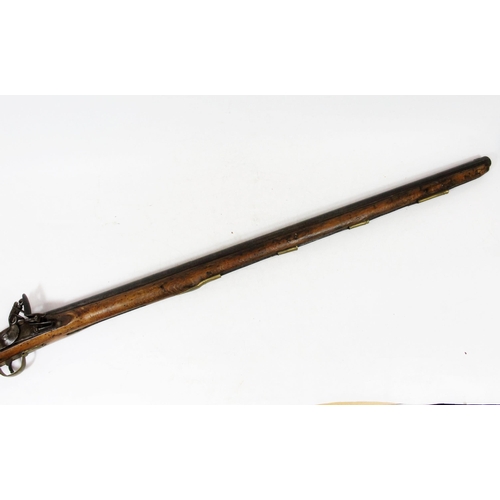 1510 - 19th century Brown Bess type musket, the plate stamped 'Tower' and with crown mark, barrel length 94... 