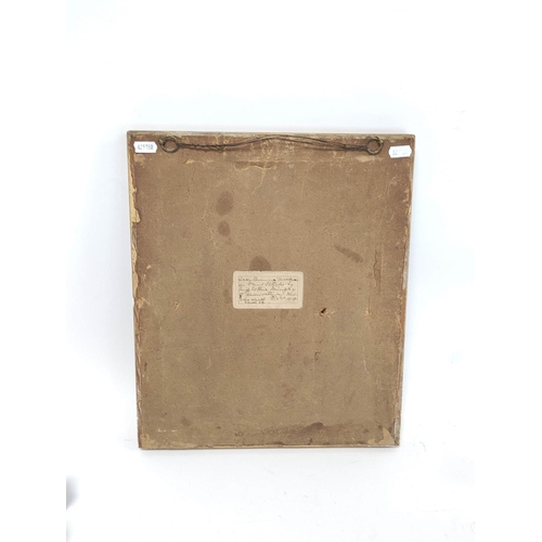 361 - Regency silk work embroidery depicting a lady spinning and worked in print stitches, by Esther Pring... 