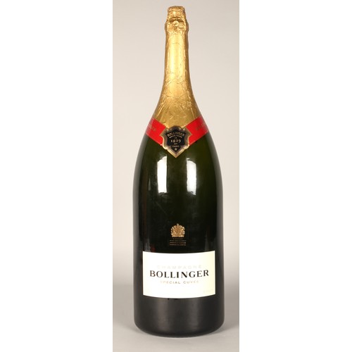 291 - Bollinger Salmanazar 9 litre, labelled 'Champagne Bollinger Special Cuvee 9L-12% vol in red box