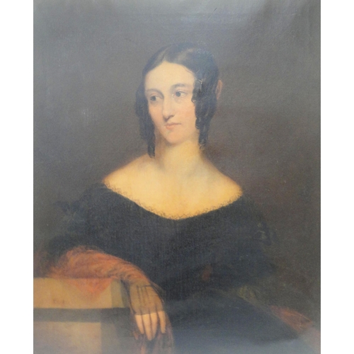 328 - Early 19th Century Scottish SchoolPortrait of Margaret Gillio, 1803 - 1845, wife of DW Fraser, three... 