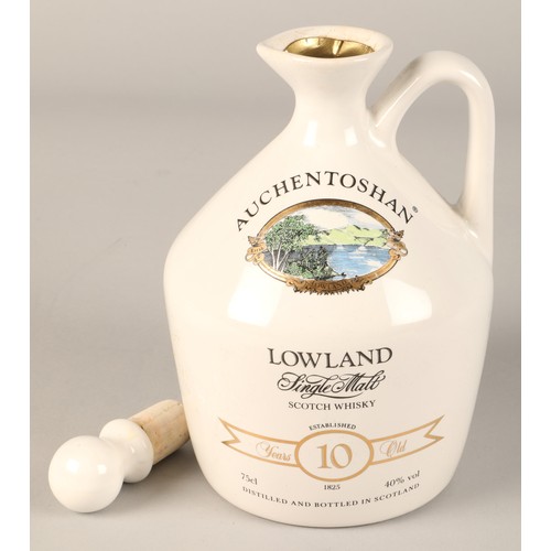 297 - Auchentoshan Lowland single malt 10 year old  Scotch Whisky, 1989, in stoneware decanter, 75cl, 40% ... 