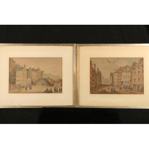 357 - JOHN LE CONTE (SCOTTISH 1816-1887) Edinburgh Castle and other views Four watercolours, three are sig... 