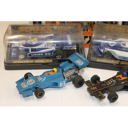 1062 - Scalextric Model Motor Racing items to include C135 ELF Tyrell 008, C137 Liguer JS11, C136 Ferrari 3... 