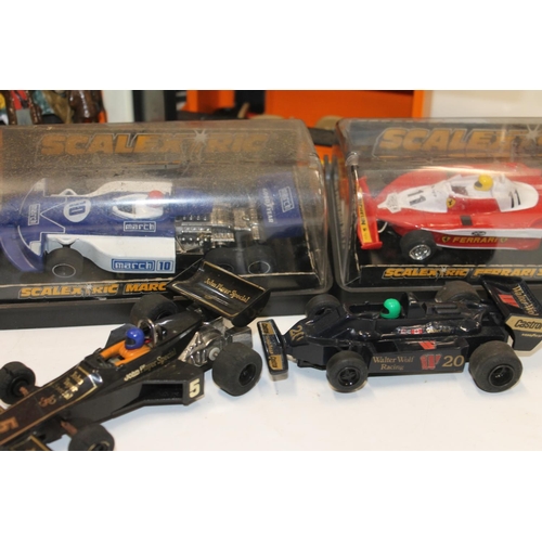 1062 - Scalextric Model Motor Racing items to include C135 ELF Tyrell 008, C137 Liguer JS11, C136 Ferrari 3... 