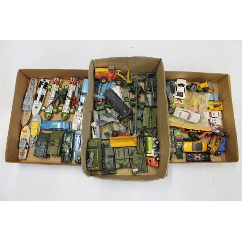 1064 - Collection of playworn diecast model vehicles to include Dinky Toys Shado 2 vehicle, OSA 2 Missile B... 