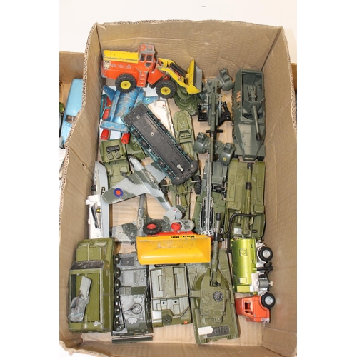 1064 - Collection of playworn diecast model vehicles to include Dinky Toys Shado 2 vehicle, OSA 2 Missile B... 