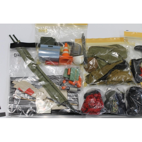 1066 - Collection of vintage Action Man weapons clothing and other accessories.