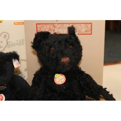 1070 - Steiff 408519 Teddy Bear 1953 Replica Black (Schwarz) 35cm tall, limited edition 439/3000, Steiff 03... 