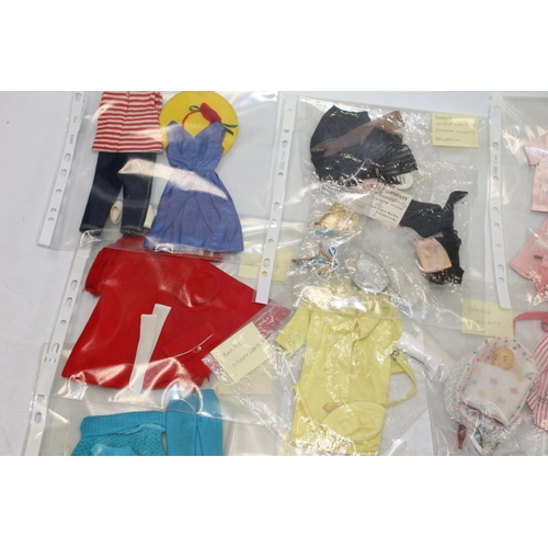 1085 - 1960s Mattel Inc Toymakers Barbie doll clothing and accessories to include Baby Sitting set, Slumber... 