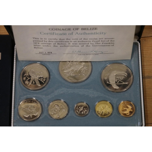 1361 - UNITED STATES OF AMERICA USA six coin set 1984 with proof dollar boxed, state quarters five-coin set... 