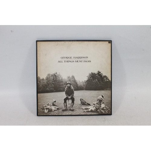 1654 - George Harrison All Things Must Pass three vinyl boxset with poster, matrix YEX 818-1U,817-1U,819-1U... 