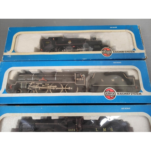 291 - Airfix Railways. Three boxed 00 gauge locomotives to include a Class 6P Rebuilt Royal Scot 4-6-0 610... 