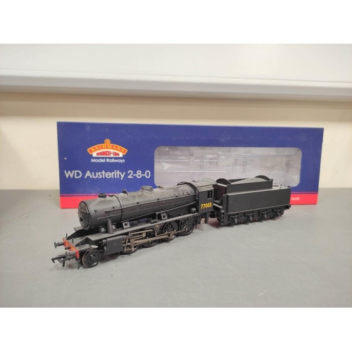 297 - Bachmann Branchline. Two boxed 00 gauge locomotives to include a 32-254A WD Austerity 2-8-0 77003 in... 