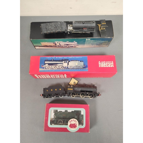 298 - Three boxed 00 gauge locomotives to include a DJH NBR Class 0-6-0 locomotive and tender (A/F) R... 