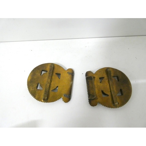 Antique micro mosaic belt buckle display picture 1