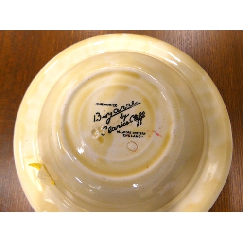 385 - Clarice Cliff for Newport Bizarre bowl a/f