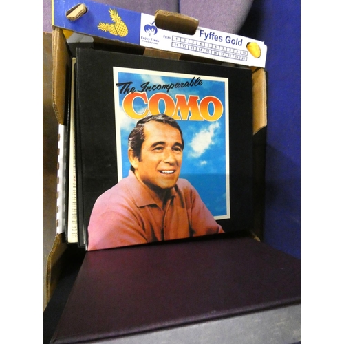 388 - Large box of box set LP records.