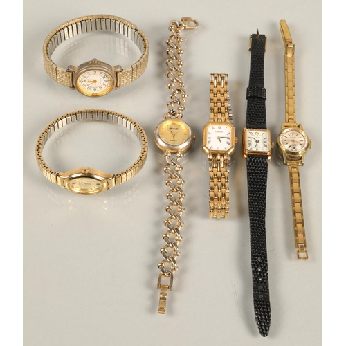 78 - Six ladies wrist watches 