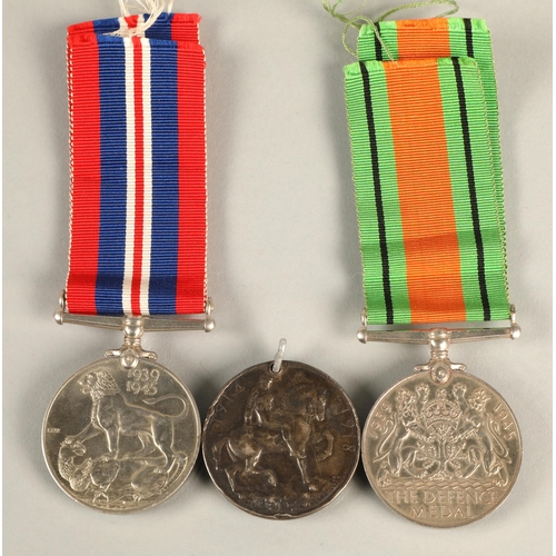 79 - British War Medal inscribed to 188431 H. Simpson A. B. R. N., WWII War Medal and Defence Value