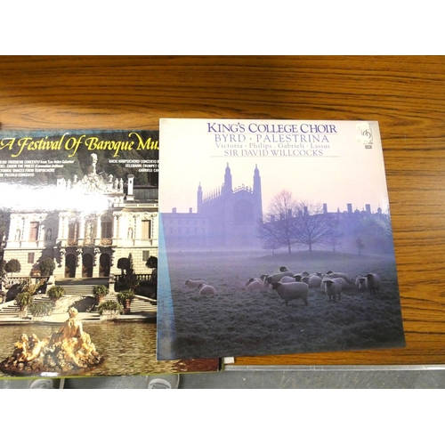 400 - Large box of classical LP records.