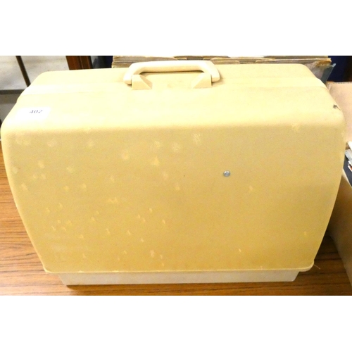 402 - Cased 'New Home' sewing machine.