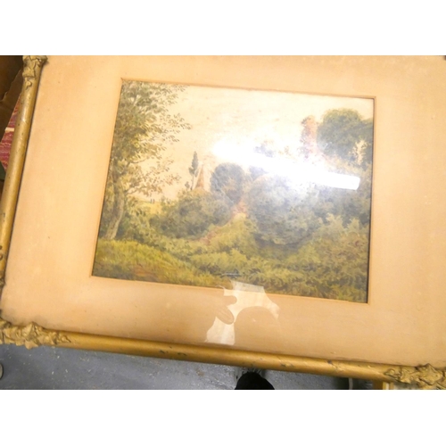 415 - Two antique landscape watercolours.