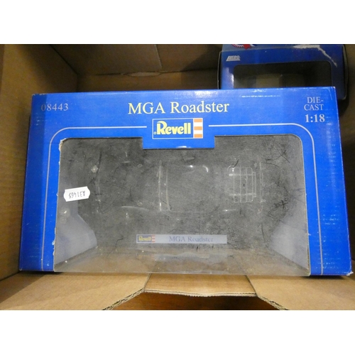 398 - Box of die cast cars.