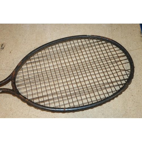 1192 - 1920s/30s Slazengers Thors steel tennis racket.