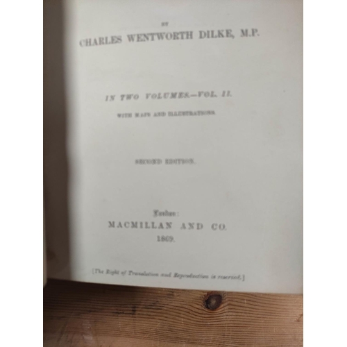 72 - DILKE CHARLES W.  Greater Britain, A Record of Travel in English-Speaking Countries During... 