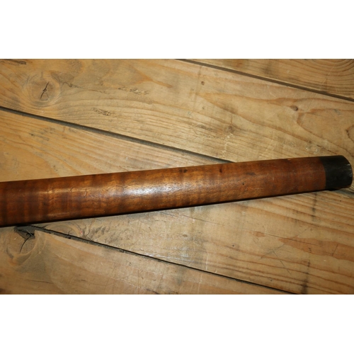 1553 - Malaysian kris with typical ornate flamberge blade, white metal wire bound grip and ivory birds head... 