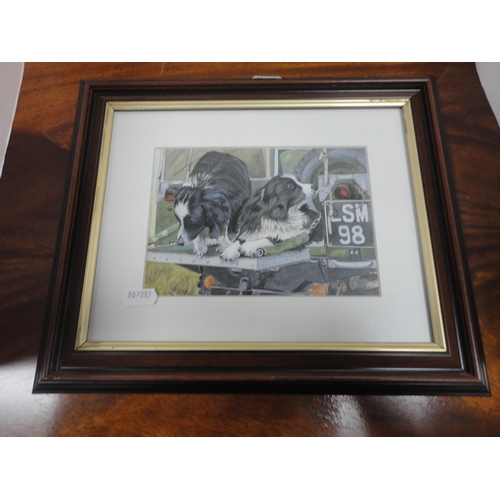 15 - Group of Belleek-style porcelain, various makers, to include harp ornaments, also a Belleek vase and... 