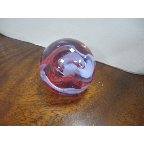 20 - Collection of hand-blown glass paperweights to include examples by Caithness etc.
