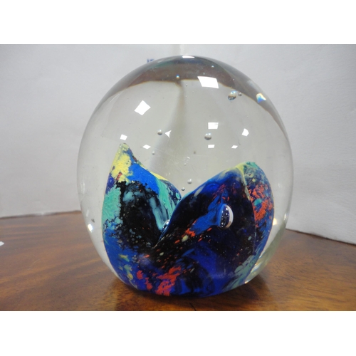 20 - Collection of hand-blown glass paperweights to include examples by Caithness etc.