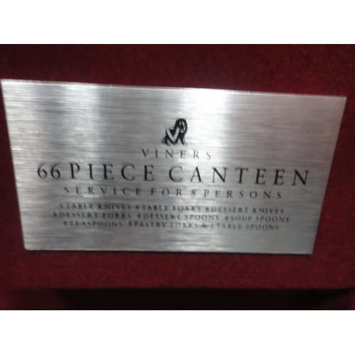 36 - Boxed Viner's stainless steel cutlery set.
