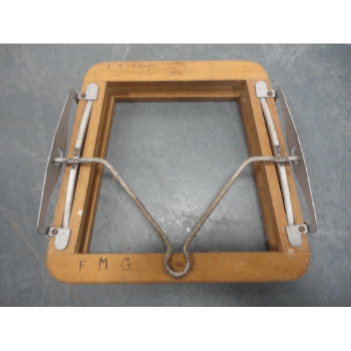 38 - Vintage Dunlop racquet and stretcher, and another.