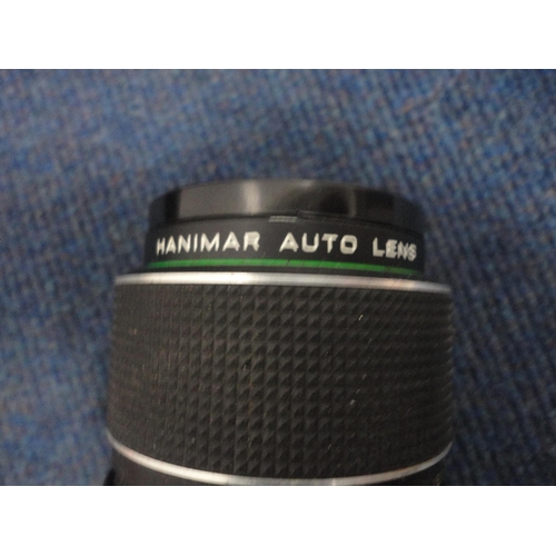 43 - Bag containing cameras and accessories to include Chinon, INA F350MM F5.5 lens, Kodak Colorsnap 35 e... 