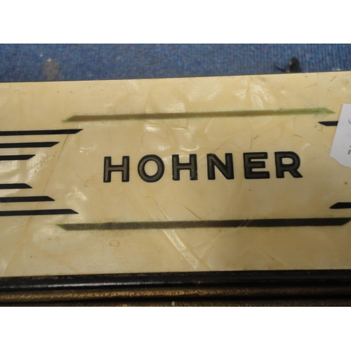 45 - Hohner Student I accordion and a Hohner melodica.  (2)