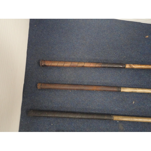 47 - Group of antique hickory-shafted gold clubs to include examples by Special, Defiance etc.  (7)