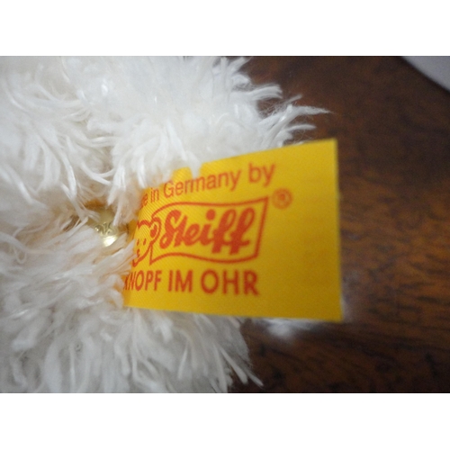 50 - Two Steiff teddy bears to include 2007 Cosy Year bear 662522 and Christmas Teddy 111723.&nbsp; (2)