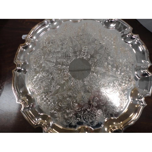 56 - Cut glass ship's decanter, EPNS tray, cased cutlery, tankard, condiments, coasters etc.