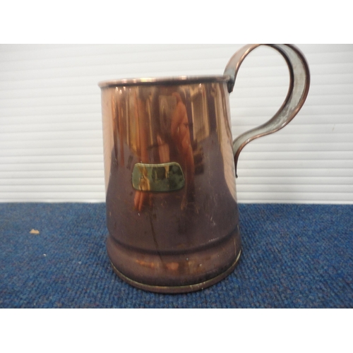 57 - Cased sets of EPNS cutlery, and copper wares to include bed warming pan, coal scuttle, ale measure e... 